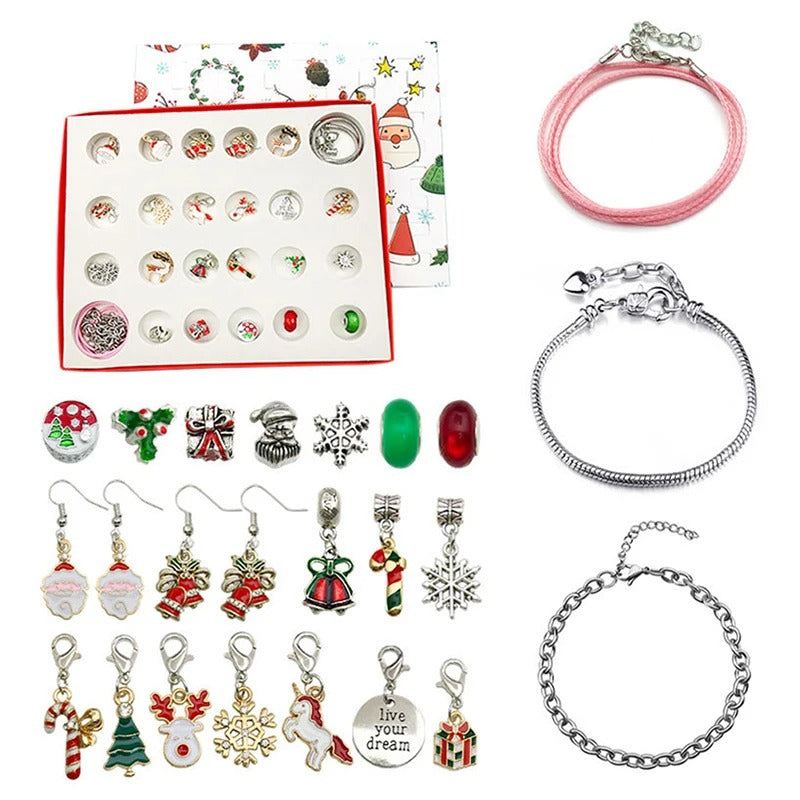 Befüllter Schmuck Mystery Adventskalender „Set Bracciale Calendario no.303“ - PITANI