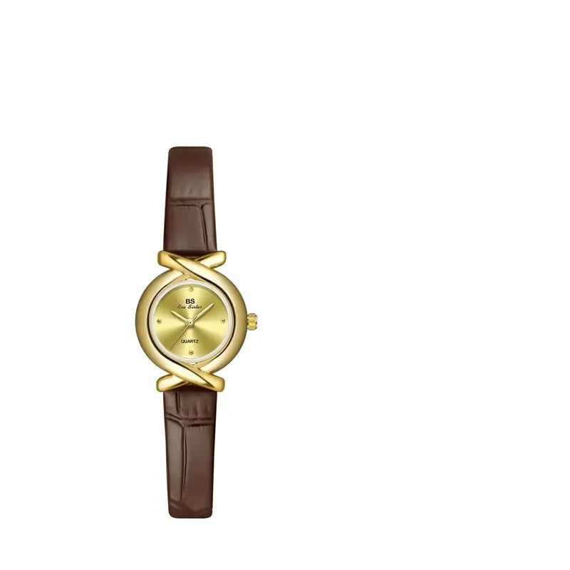 Leder Armbanduhr mit künstlerischer Lünette "Guarda Le Ragazze Che Amano no.3163" - PITANI
