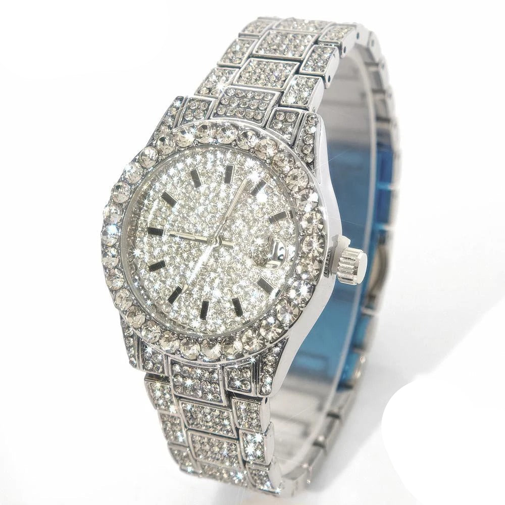 Edelstahl Glitzer Armbanduhr "Orologio Da Polso Al Quarzo Piccolo no.3134" - PITANI
