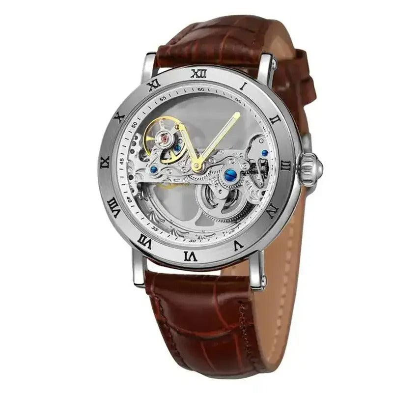 Durchsichtige Edelstahl Automatik Armbanduhr "Meccanico Da Uomo no.414" - PITANI