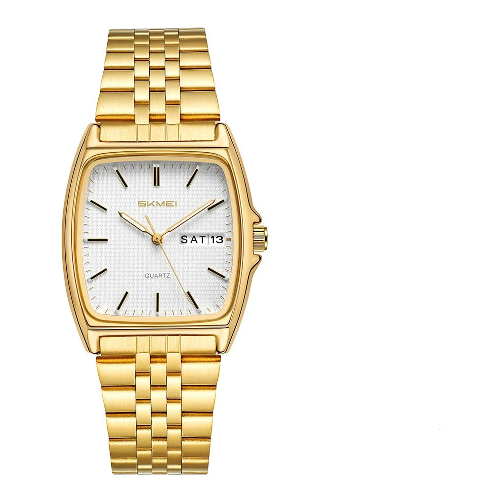 Elegante Tonneau Quarzarmbanduhr – Wasserdichte Unisex Business Armbanduhr no.3266 - PITANI