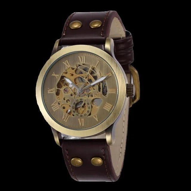 Leder Automatik Armbanduhr "Acciaio Inossidabile no.155" - PITANI