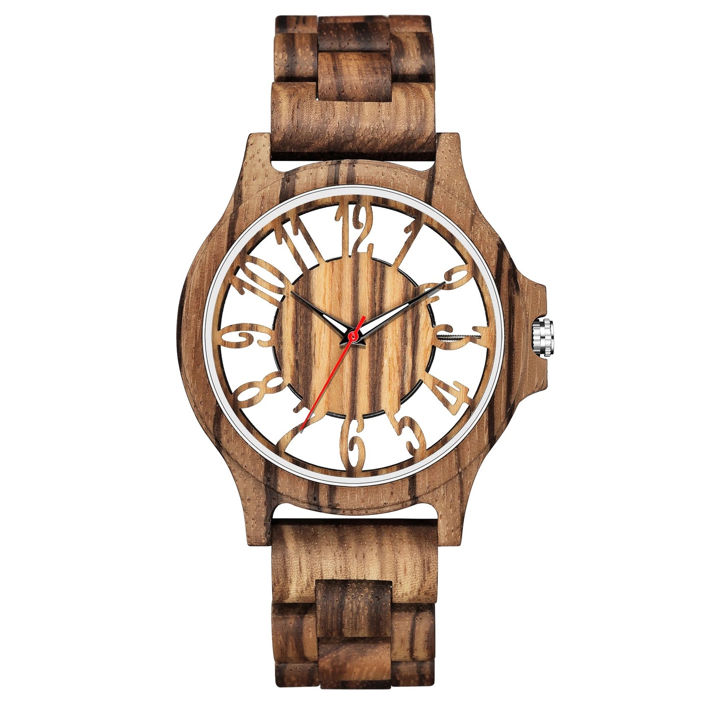 Durchsichtige Holz Armbanduhr "Stile Quarzo Legno no.794" - PITANI