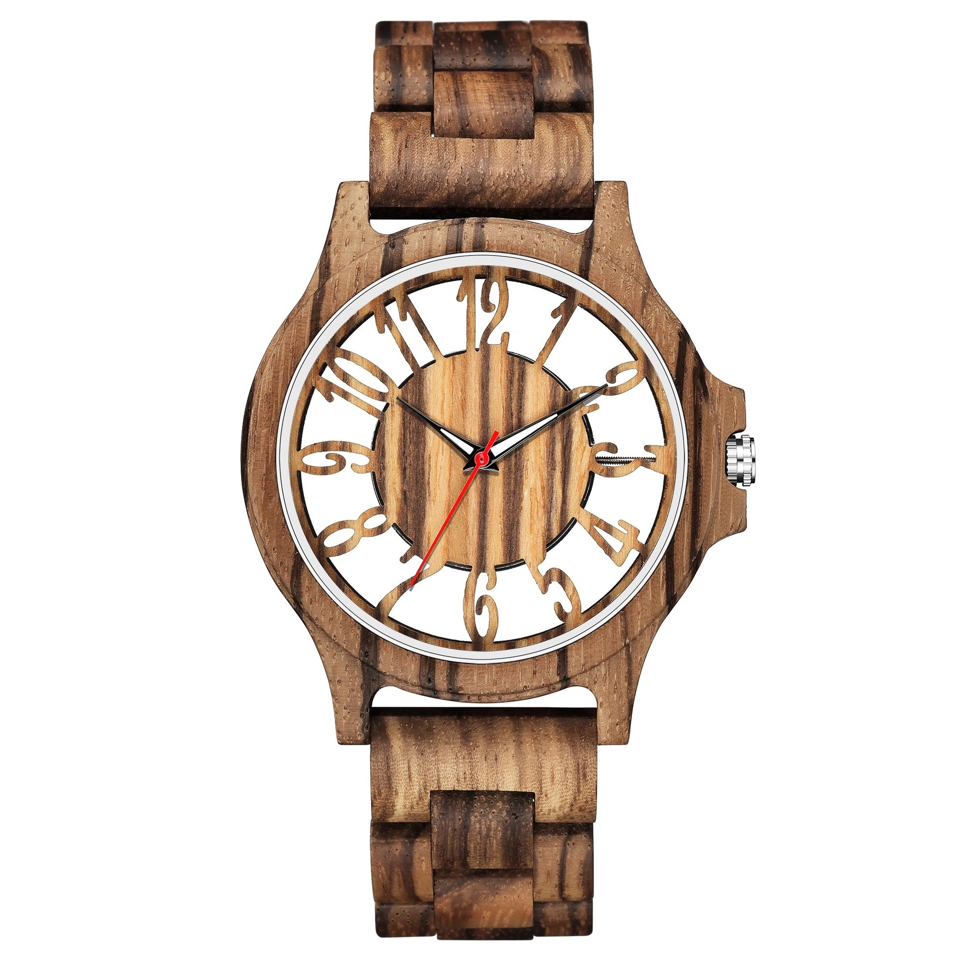 Durchsichtige Holz Armbanduhr "Stile Quarzo Legno no.794" - PITANI