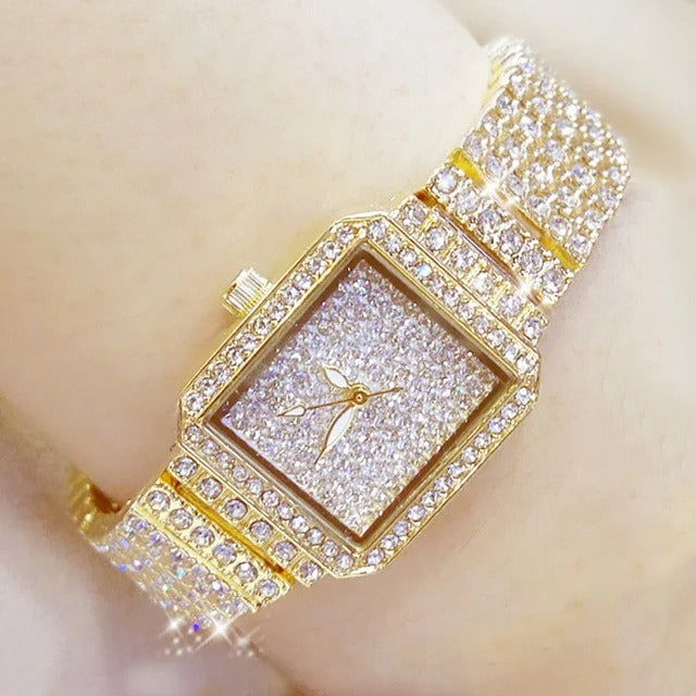 Edelstahl Armbanduhr in Kristalloptik "Orologio Da Donna belle no.3116" - PITANI