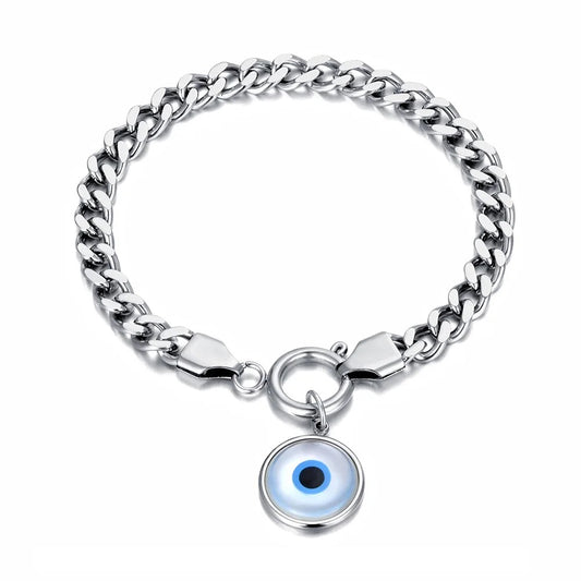 Edelstahl Augen Armband "Occhi Turchi In Acciaio no.522" - PITANI