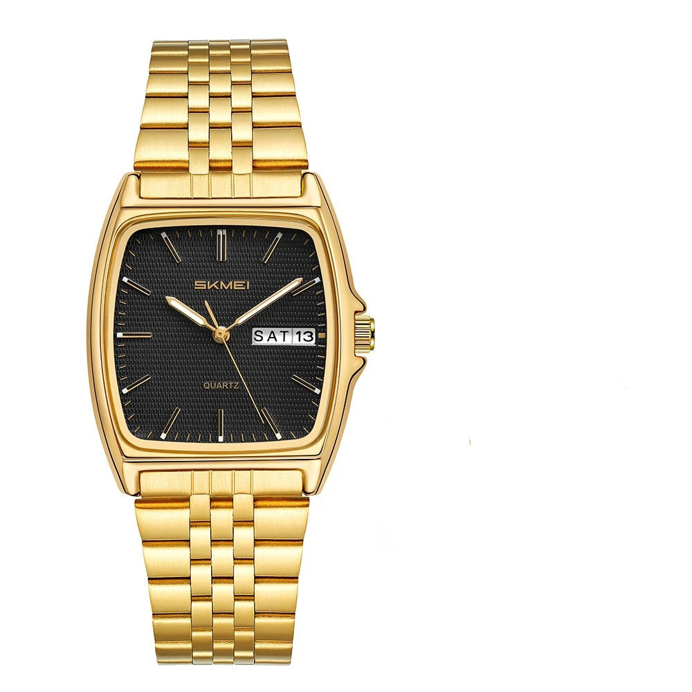 Elegante Tonneau Quarzarmbanduhr – Wasserdichte Unisex Business Armbanduhr no.3266 - PITANI