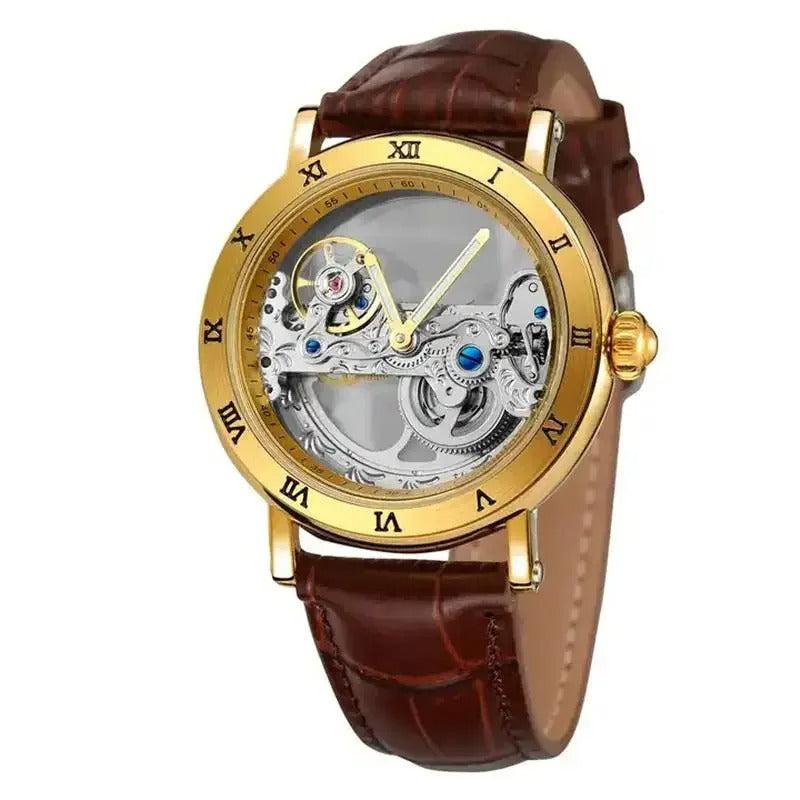 Durchsichtige Edelstahl Automatik Armbanduhr "Meccanico Da Uomo no.414" - PITANI