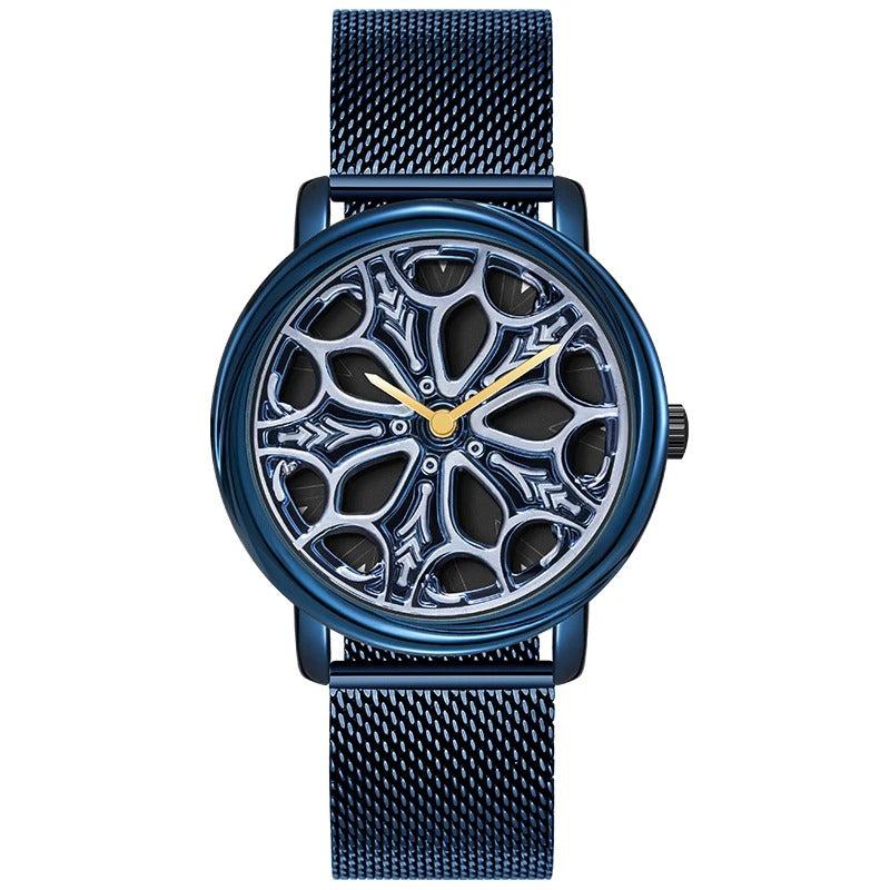 Rotierende Felgen Mesh-Armbanduhr "Orologi Sportivi no.423" - PITANI