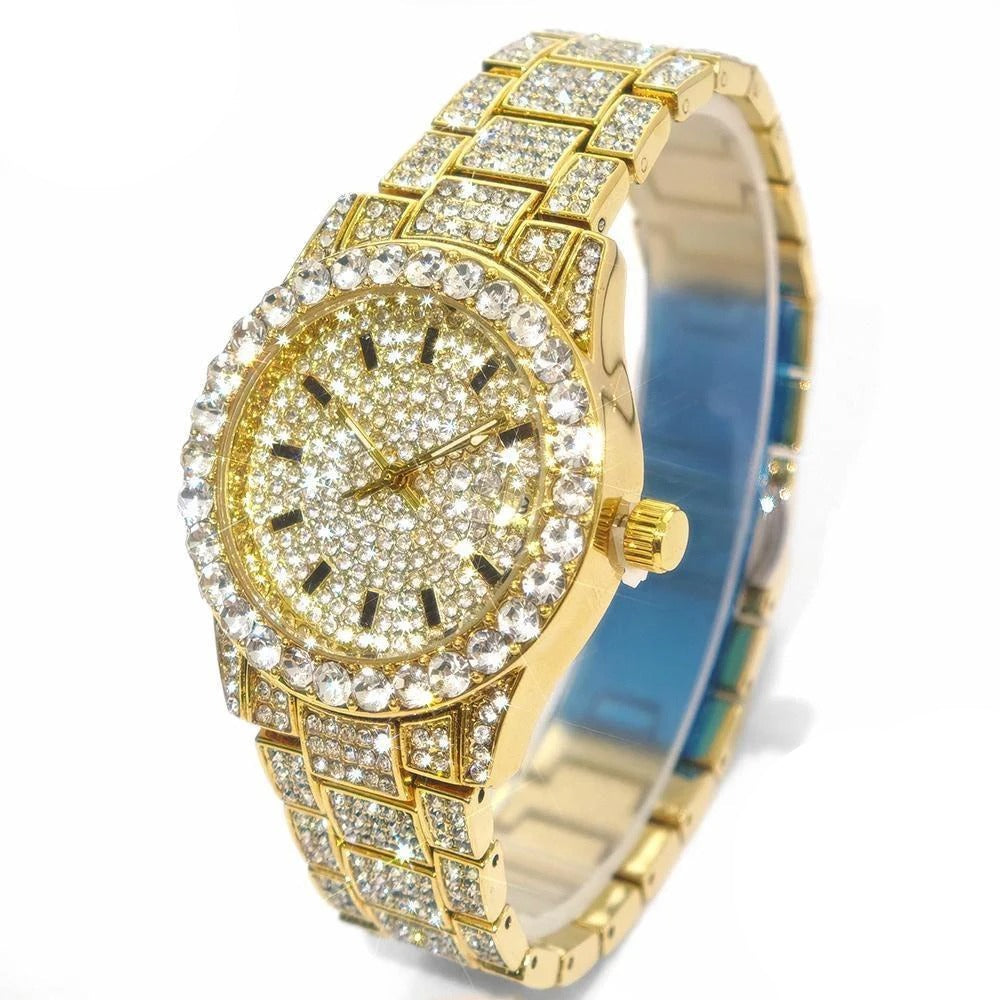 Edelstahl Glitzer Armbanduhr "Orologio Da Polso Al Quarzo Piccolo no.3134" - PITANI