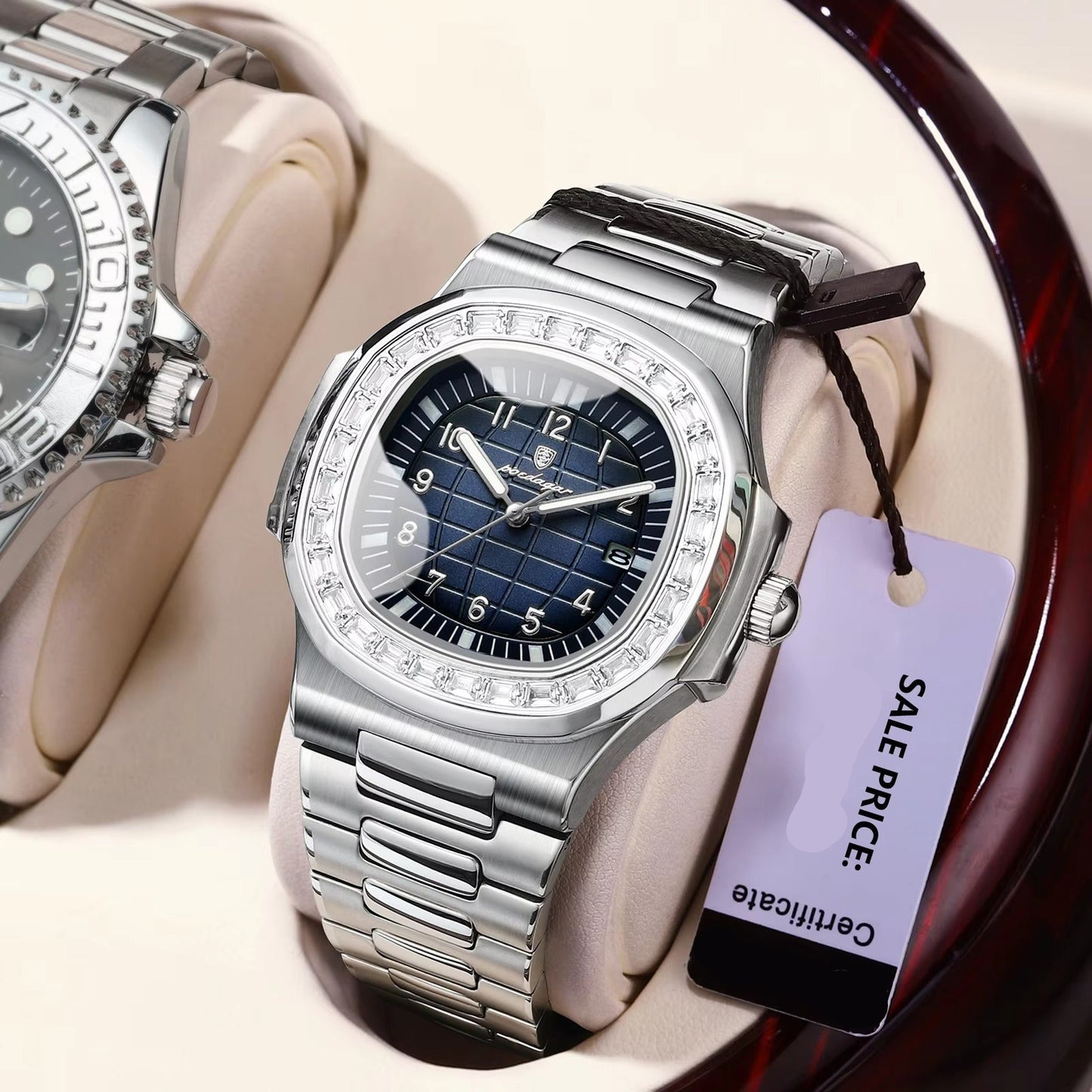 Edelstahl Armbanduhr "Data luminosa no.4155" - PITANI