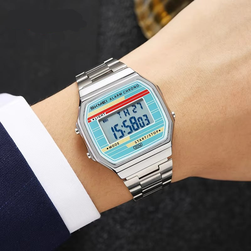 Digitale Edelstahl Armbanduhr "Cronometro digitale no.5227“ - PITANI