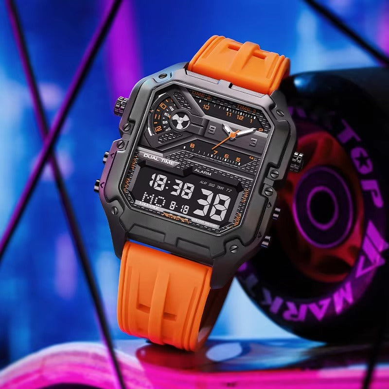 Außergewöhnliche drei Zeitanzeigen Armbanduhr "Impermeabile di belle no.5230“ - PITANI