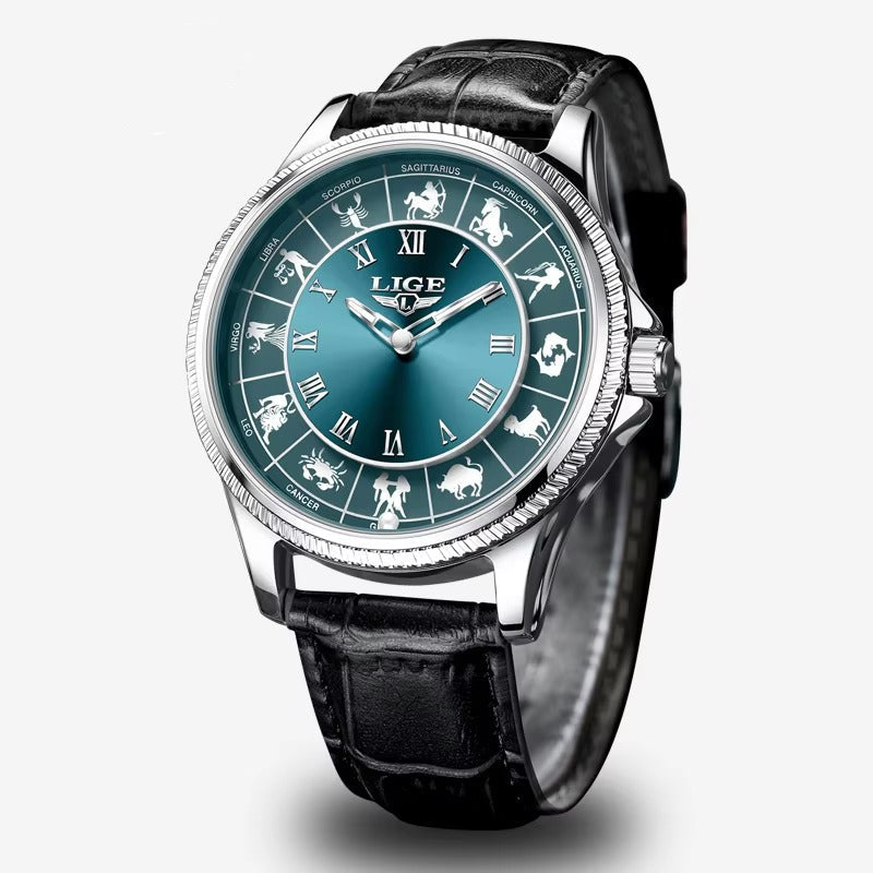 Sternzeichen Leder Armbanduhr "Lusso creativo no.5234“ - PITANI