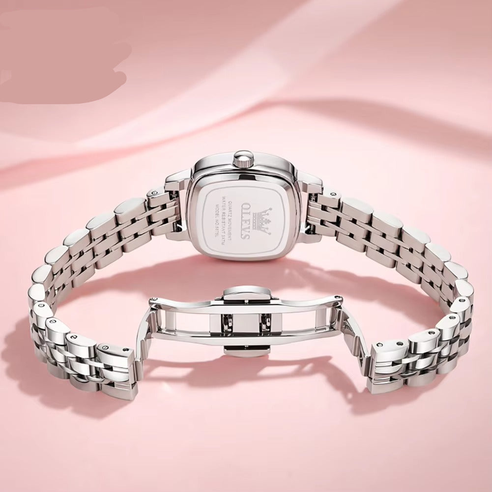 Kleine quadratische Edelstahl Armbanduhr "Piccolo quadrante alla moda no.3235“ - PITANI