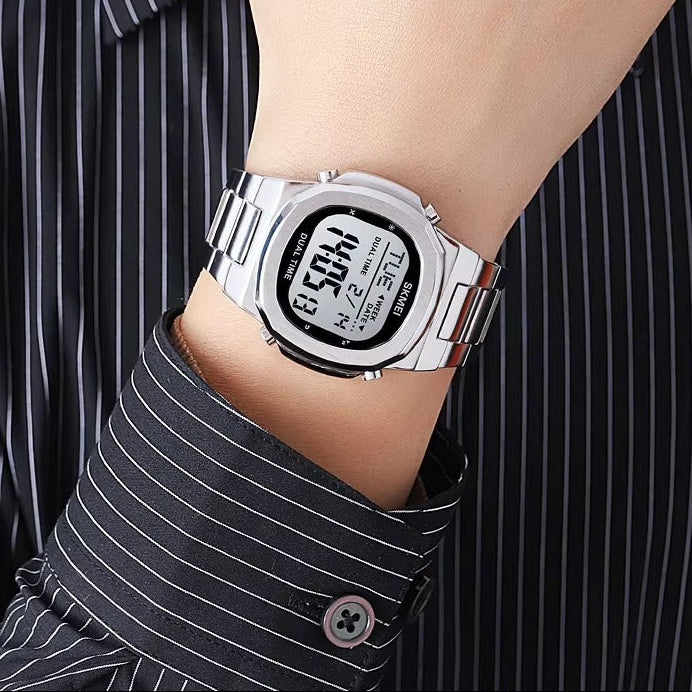 Digitale Edelstahl Armbanduhr "Elettronica di lusso no.5276“ - PITANI