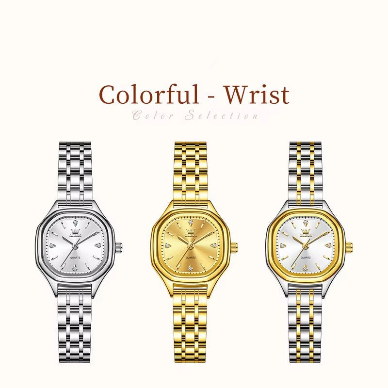 Elegante achteckige Edelstahl Armbanduhr "Lusso elegante no.3234“ - PITANI