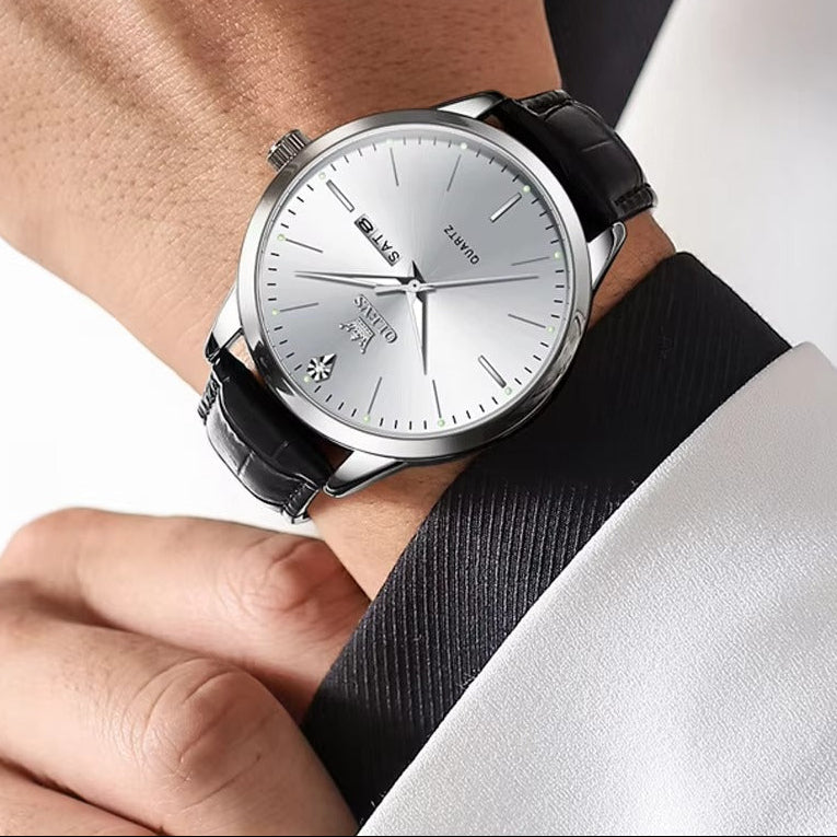 Edelstahl Armbanduhr "Calendario doppio semplice no.4136" - PITANI