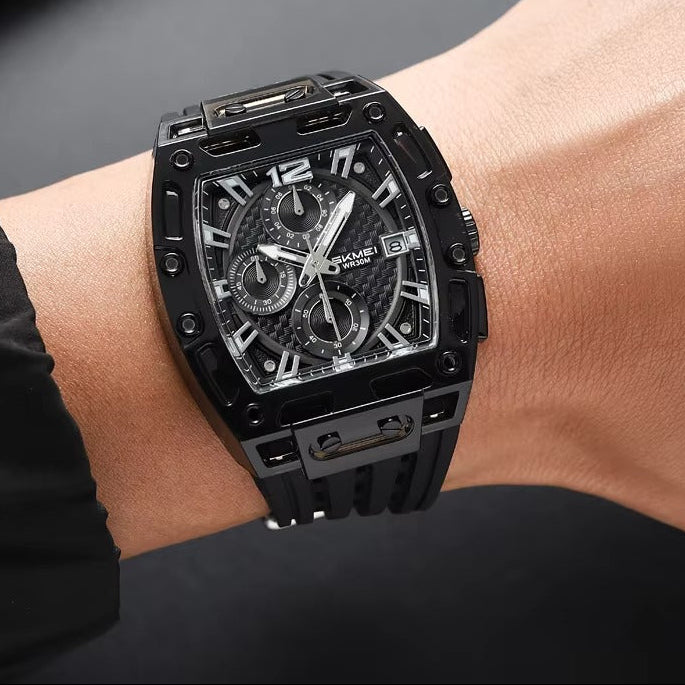 Quadratische Silikon Armbanduhr "Orologio in silicone no.5262“ - PITANI