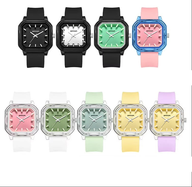 Quadratische Silikon Armbanduhr "Cinturino in silicone no.3239“ - PITANI
