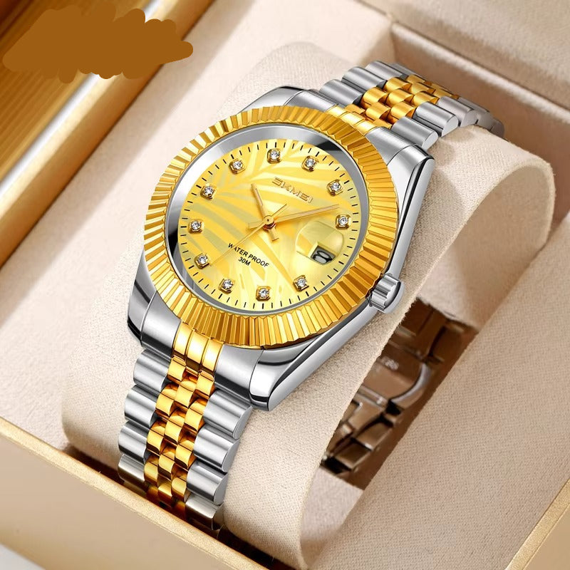 Elegante Edelstahl Armbanduhr "Orologio verde di Moda no.5306“ - PITANI