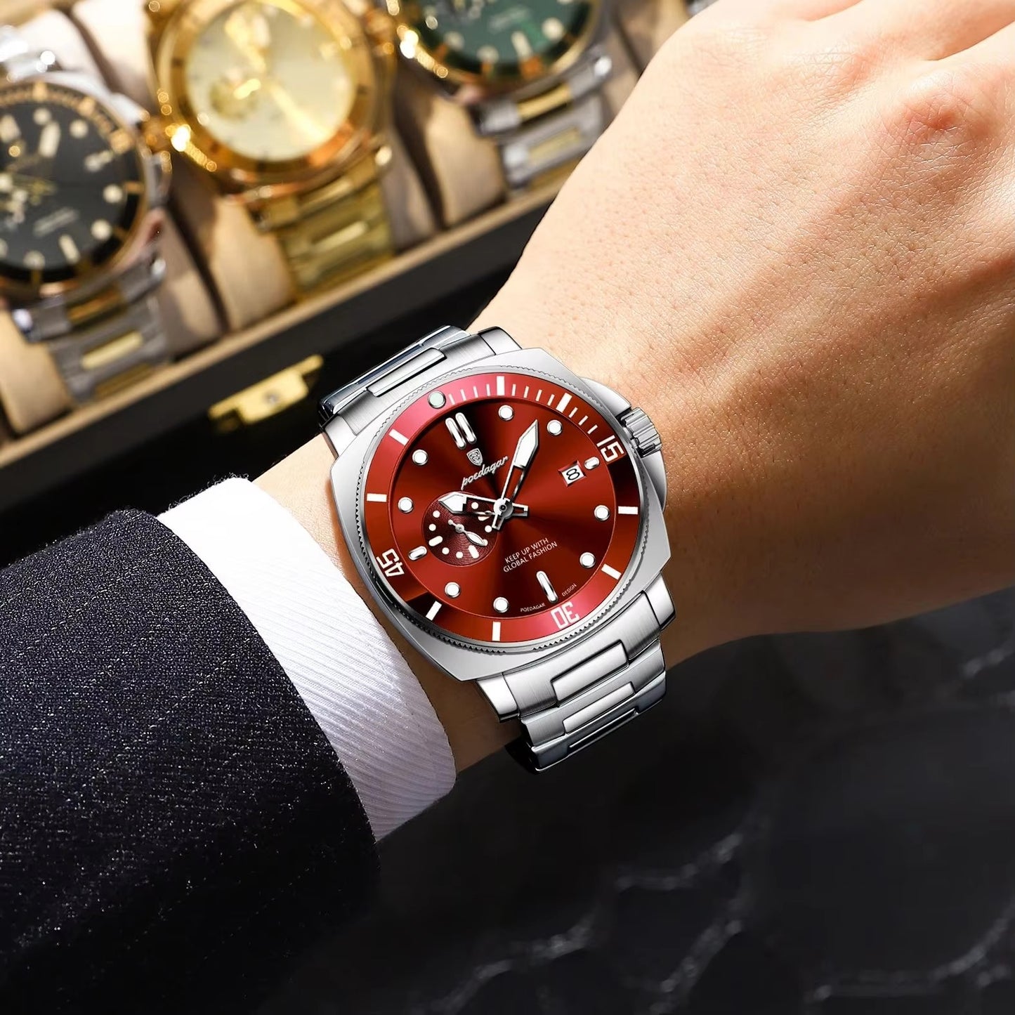 Edelstahl Armbanduhr "Orologio da uomo alla moda no.4152" - PITANI