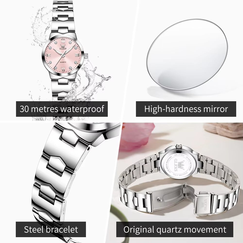 Elegante Edelstahl Armbanduhr "Funzione luminosa no.3260“ - PITANI