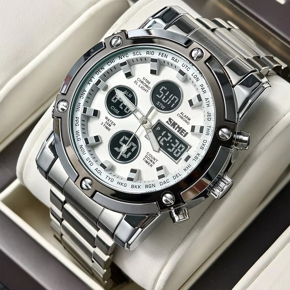Außergewöhnliche Edelstahl Armbanduhr "Movimento al quarzo no.5275“ - PITANI