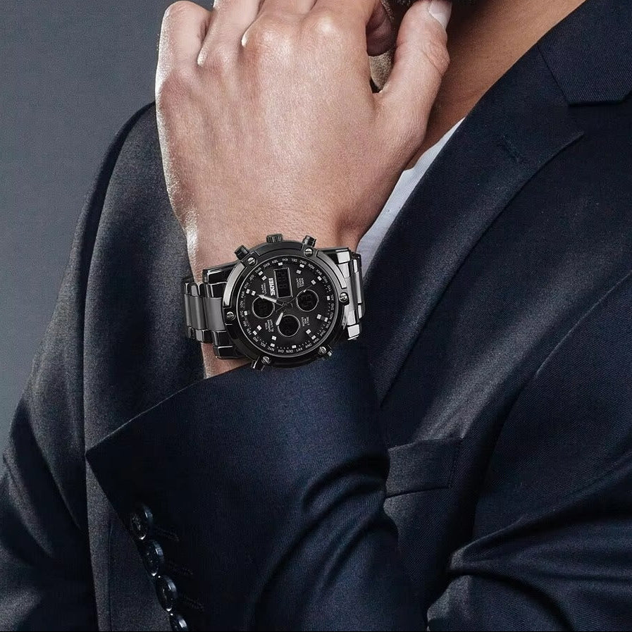 Außergewöhnliche Edelstahl Armbanduhr "Movimento al quarzo no.5275“ - PITANI