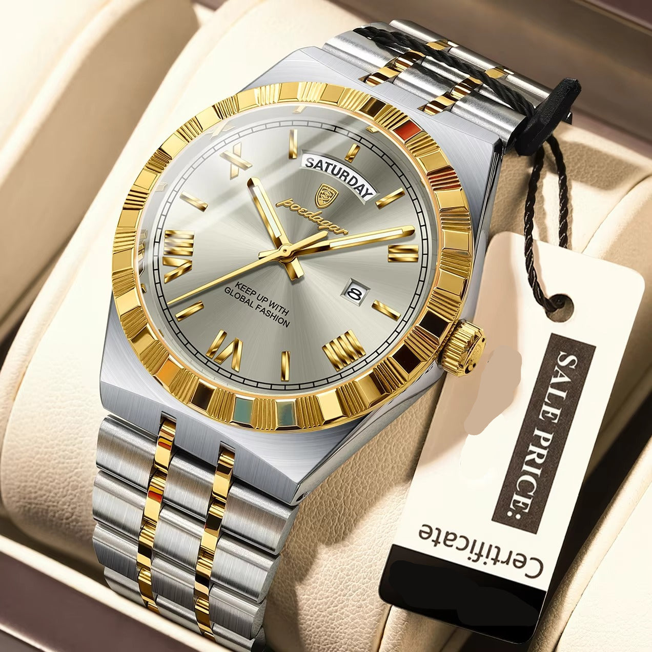 Edelstahl Armbanduhr "Uomo d'affari no.4157" - PITANI