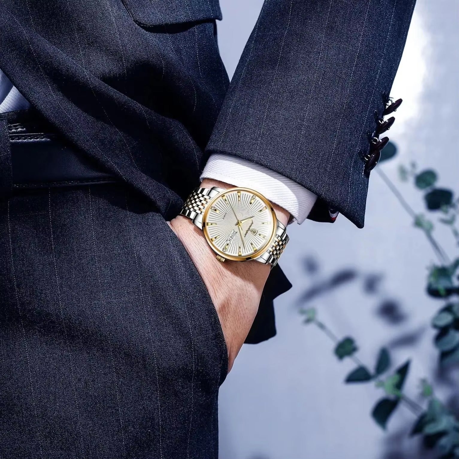 Edelstahl Armbanduhr "Maschio squisito no.4156" - PITANI