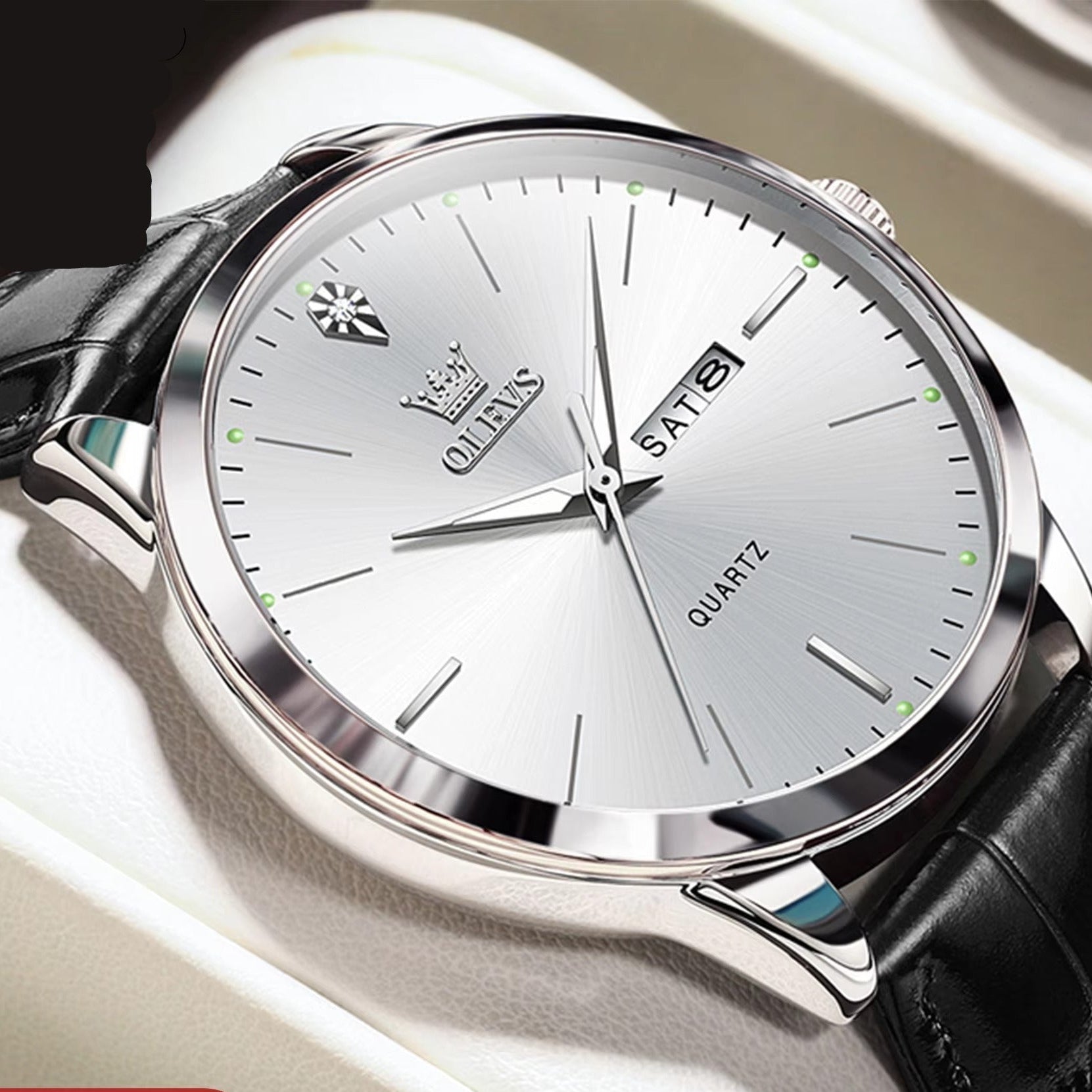 Edelstahl Armbanduhr "Calendario doppio semplice no.4136" - PITANI