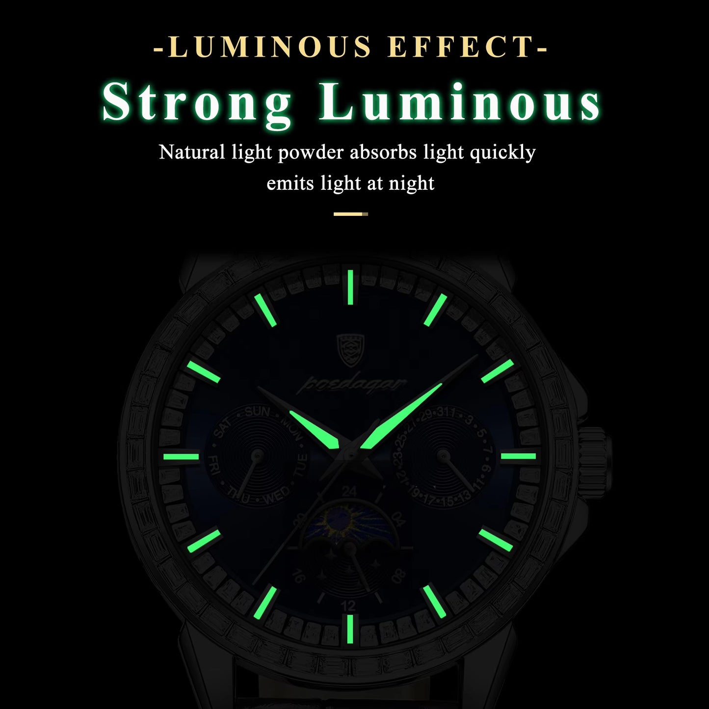 Edelstahl Armbanduhr "Impermeabile Luminoso no.4153" - PITANI