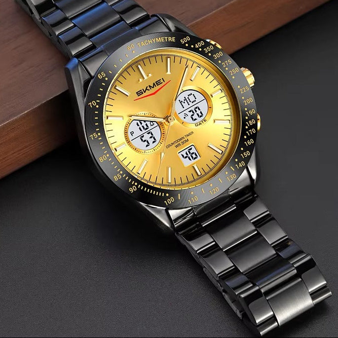 Edelstahl Armbanduhr "Doppio display no.5255“ - PITANI