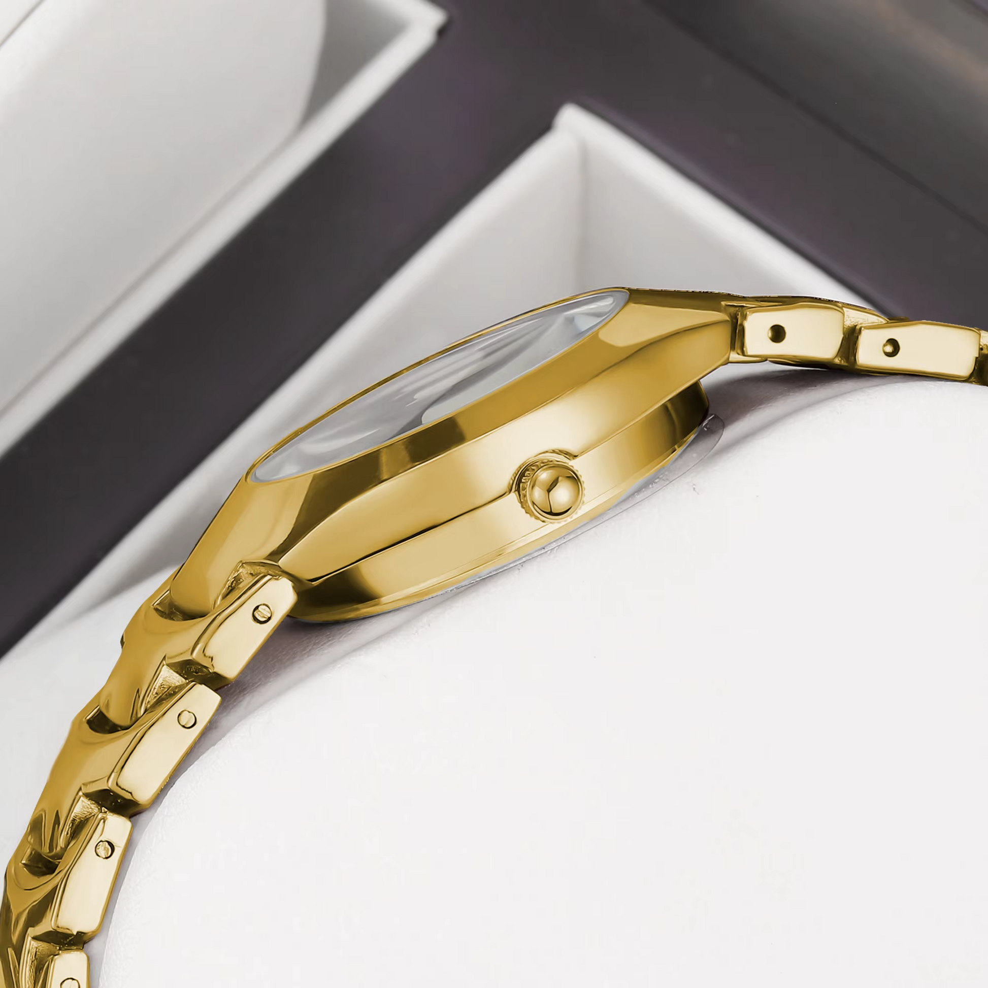 Edelstahl Armbanduhr mit Glitzer Zifferblatt "Stile aziendale no.3207" - PITANI