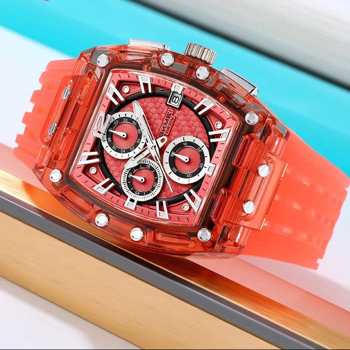 Quadratische Silikon Armbanduhr "Orologio in silicone no.5262“ - PITANI