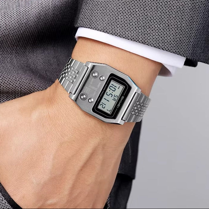 VORLAGE HERREN Edelstahl Armbanduhr "Allarme elettronico no.5242“ - PITANI