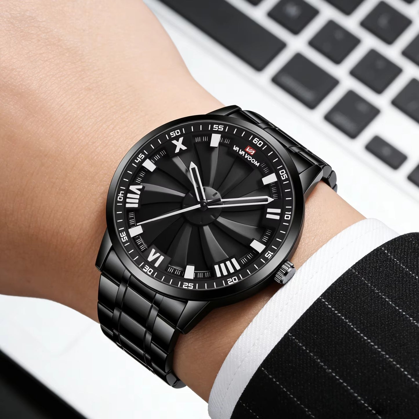 Rotierende Edelstahl Armbanduhr "Ruota rotante no.5256“ - PITANI