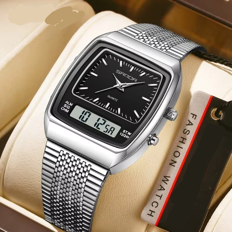 Edelstahl Armbanduhr "Doppio movimento no.5255“ - PITANI