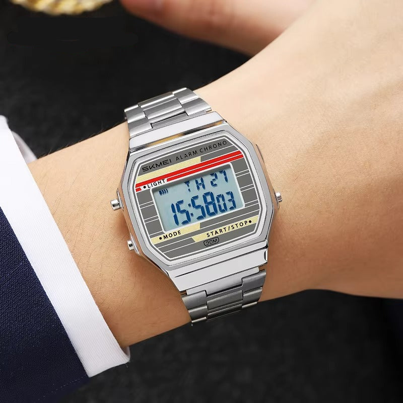 Digitale Edelstahl Armbanduhr "Cronometro digitale no.5227“ - PITANI