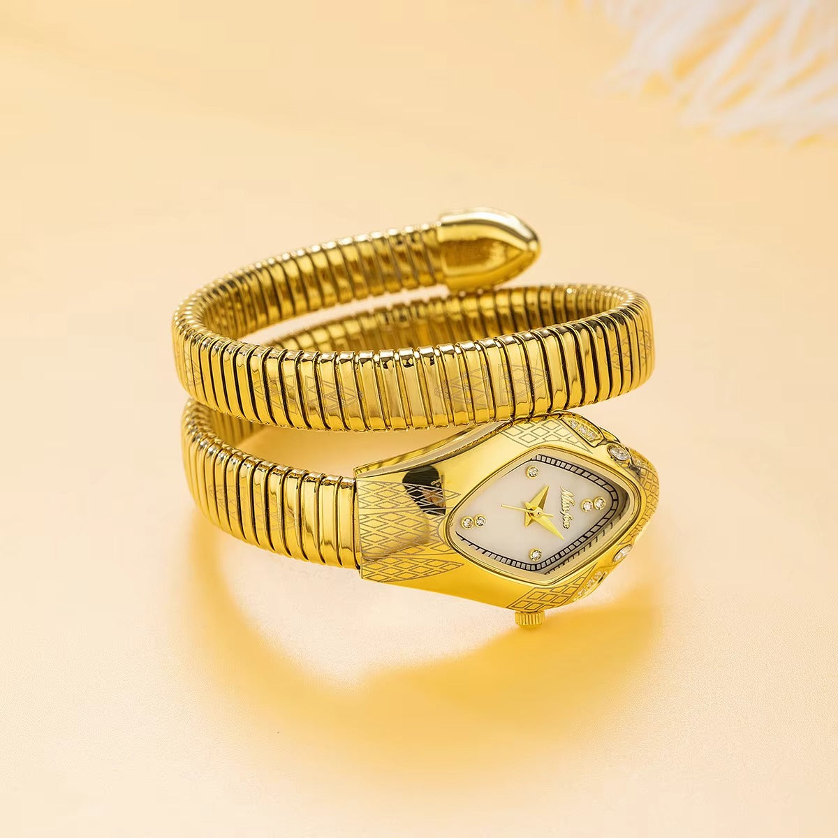 Schlangenförmige Edelstahl Armbanduhr "Orologio del grande belle no.5125" - PITANI