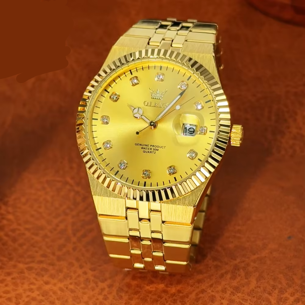 Edelstahl Armbanduhr mit Diamantenoptik im Zifferblatt "Quadrante di diamanti no.5244“ - PITANI