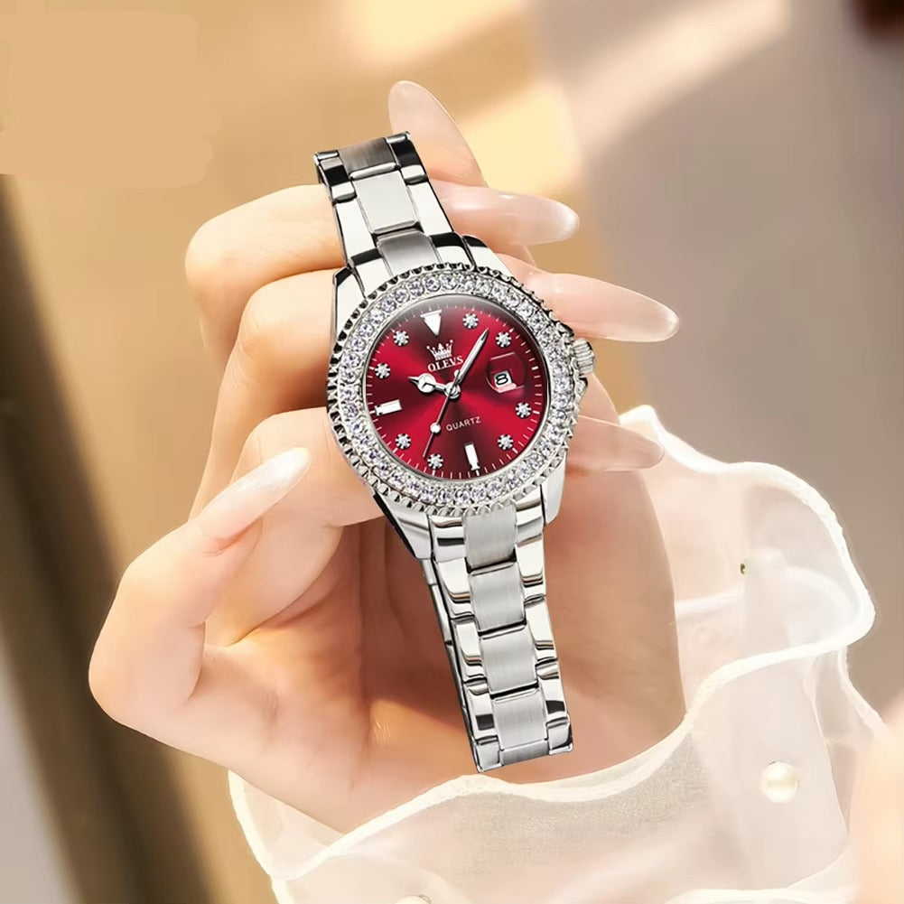 Leder Glitzer Armbanduhr "Diamante belle O rologiono.3244“ - PITANI