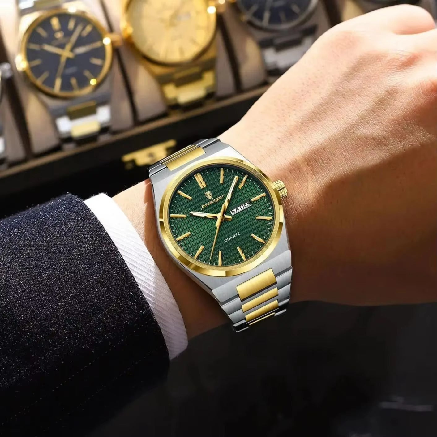 Elegante Edelstahl Armbanduhr "Orologio da uomo di lusso no.5239“ - PITANI