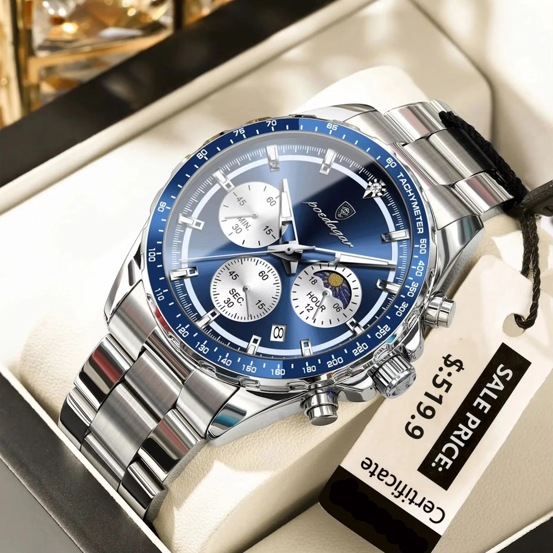 Edelstahl Armbanduhr "Sport di lusso no.4166" - PITANI