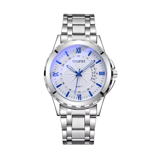 Elegante Edelstahl Armbanduhr "Finestra di luce blu di moda no.4164" - PITANI