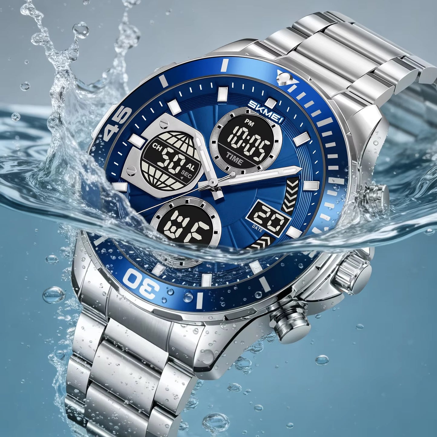 Edelstahl Armbanduhr "Quadrante grande no.5301“ - PITANI
