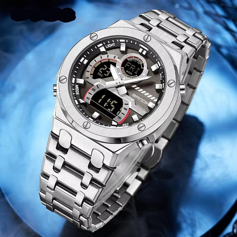 Edelstahl Armbanduhr "Doppio display multifunzionale no.5258“ - PITANI