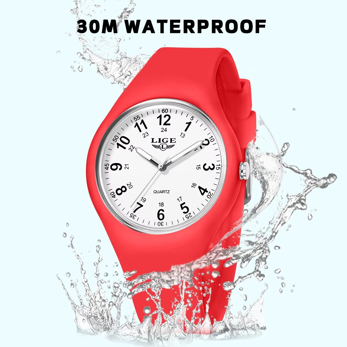 Schlichte Silikon Armbanduhr "Impermeabile femminile no.3215" - PITANI