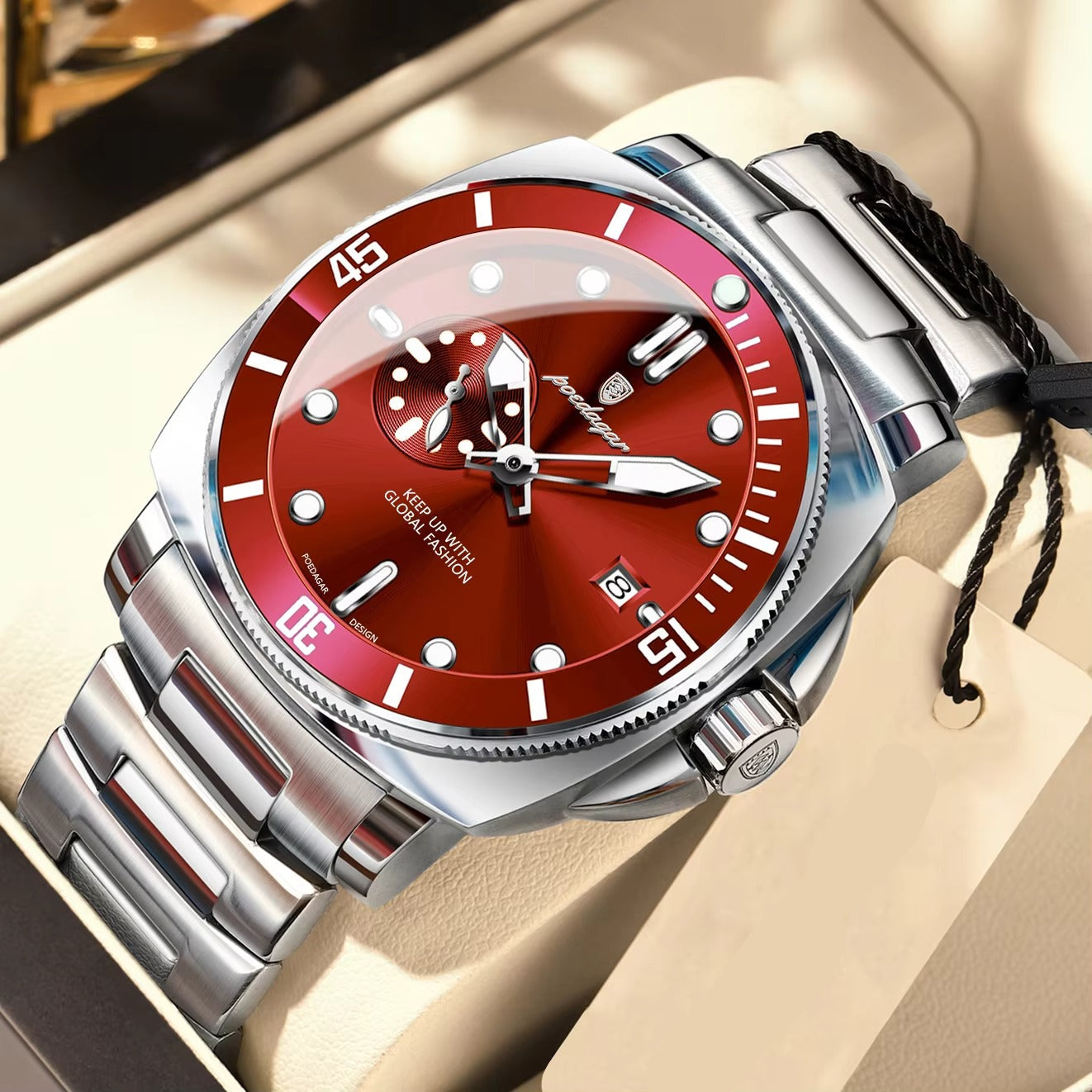 Edelstahl Armbanduhr "Orologio da uomo alla moda no.4152" - PITANI